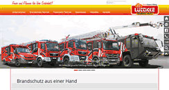 Desktop Screenshot of luetticke-feuerschutz.de